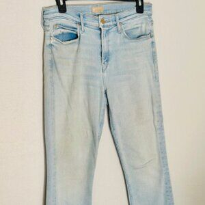 Light-washed Mother denim